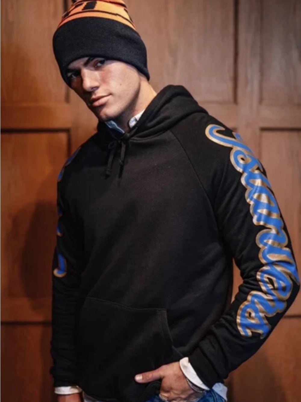 NWT Isles Lab New York Islanders 50th Anniversary Script Hoodie